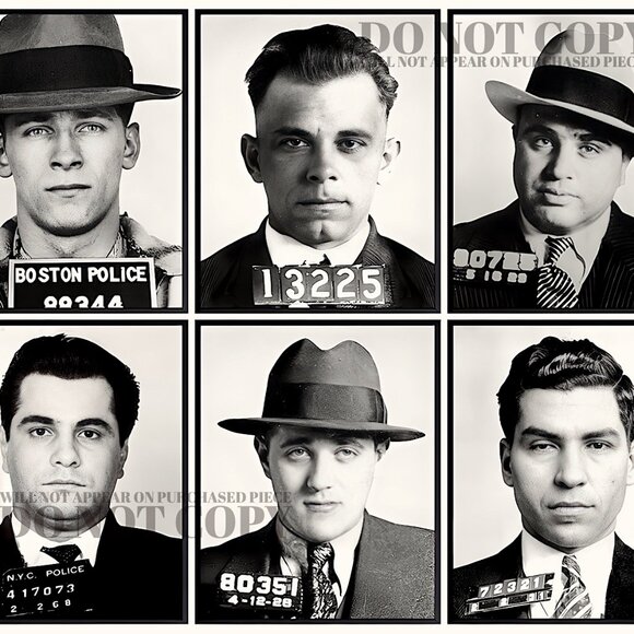 Notorious Gangsters Mugshot 8 X 10 | Rare Wise Guys Poster | Stunning Art Print - Picture 2 of 2